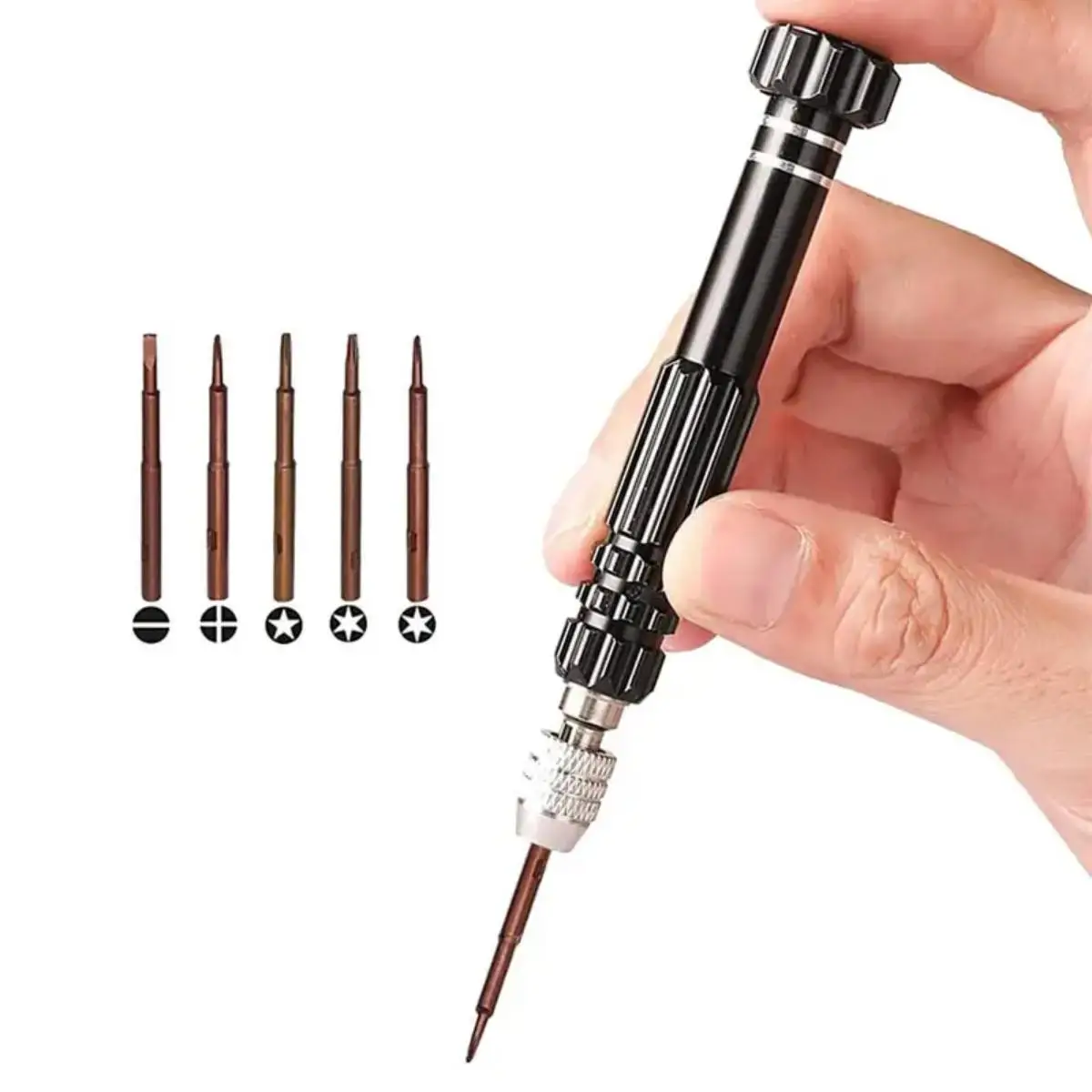 1pc 5-in-1 Multifunctional Small Screwdriver Kit Repair Tool for Eyeglass, Sunglasses, Electronics, Cellphone, Jewelry and More