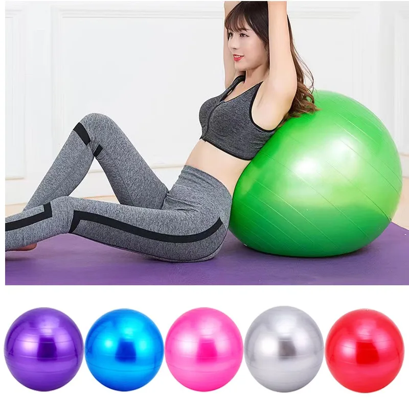 Anti-Burst-PVC-Yoga-Ball, verdickter Übungsball, 55 cm/65 °C/75 cm, Heim-Fitnessstudio, Pilates, Workout, Training, Balance-Ball mit Pumpe