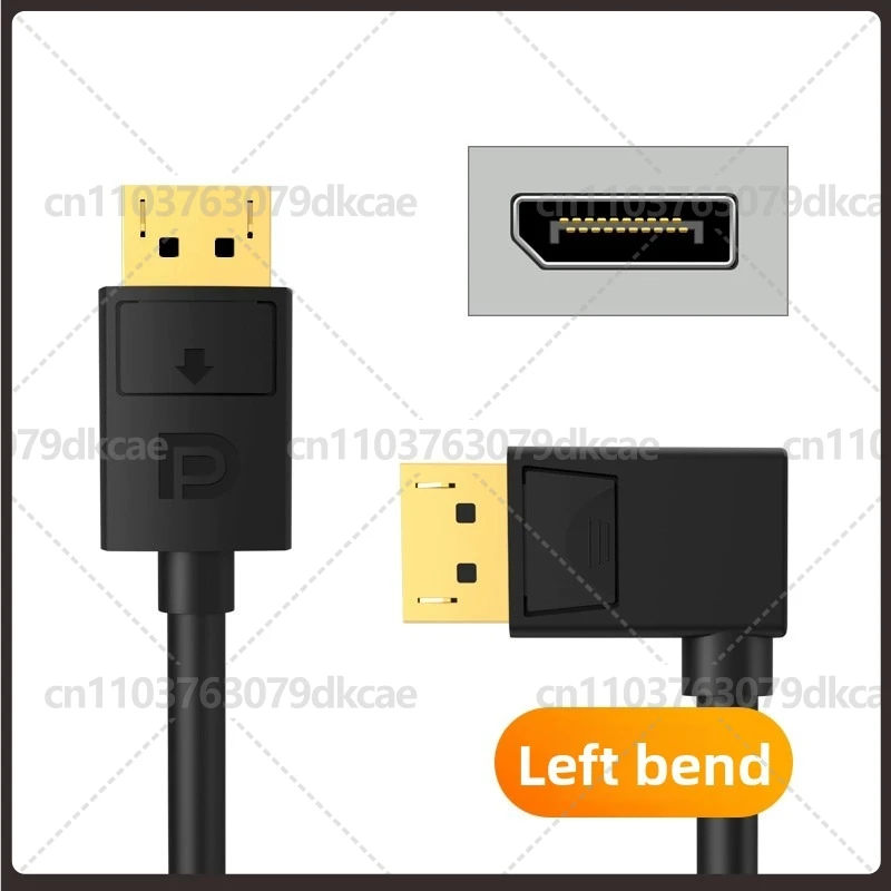 2pcs For Moshow DP 1.4 Elbow Cable 90° 270° Up Down Left Right Angle 8K@60Hz 4K@144Hz 2K@240Hz DisplayPort Gaming Cable