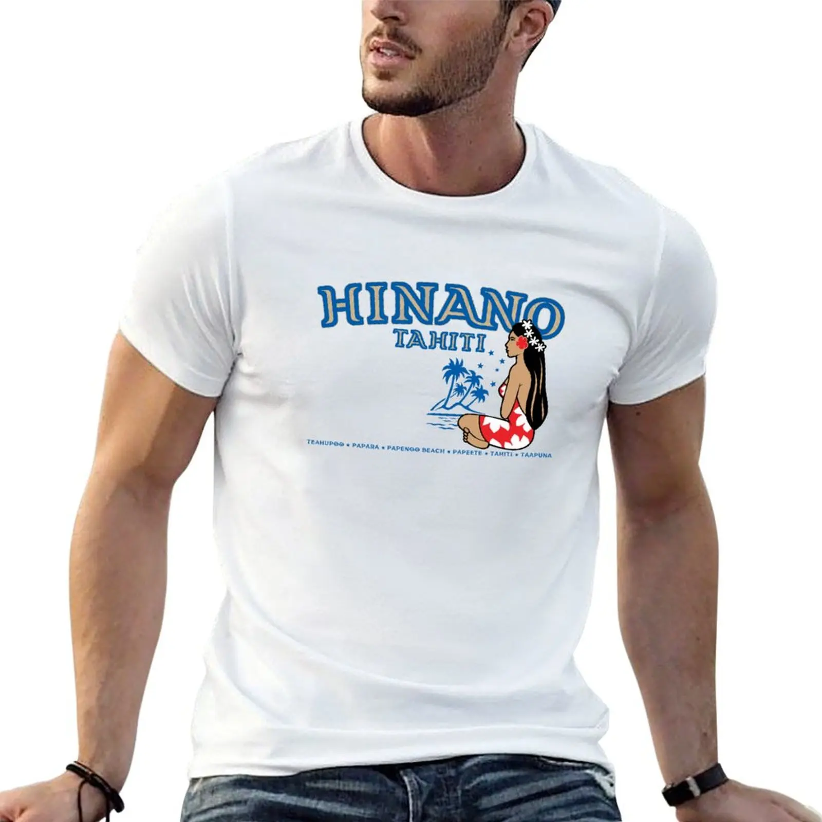 

Hinano Tahiti T-Shirt essential t shirt t shirts for man cotton T-Shirt