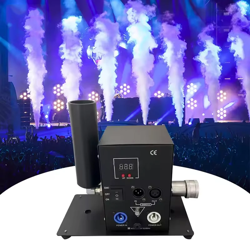 

2PCS Single Barrel Stage Effect Co2 Jet Smoke Machine DMX512 Control Cannon Co2 Jet Fog Machine for Stage DJ Disco Bar Nightclub