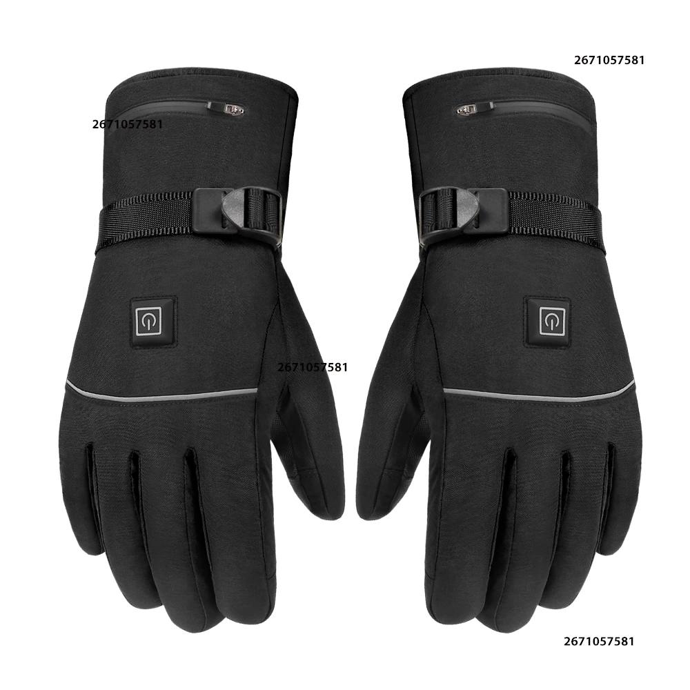 

Перчатки с электрическим подогревом, портативные лыжные перчатки с подогревом аккумулятора, мотоциклетные водонепроницаемые грелки для рук с сенсорным экраном для езды на велосипеде и пешего туризма