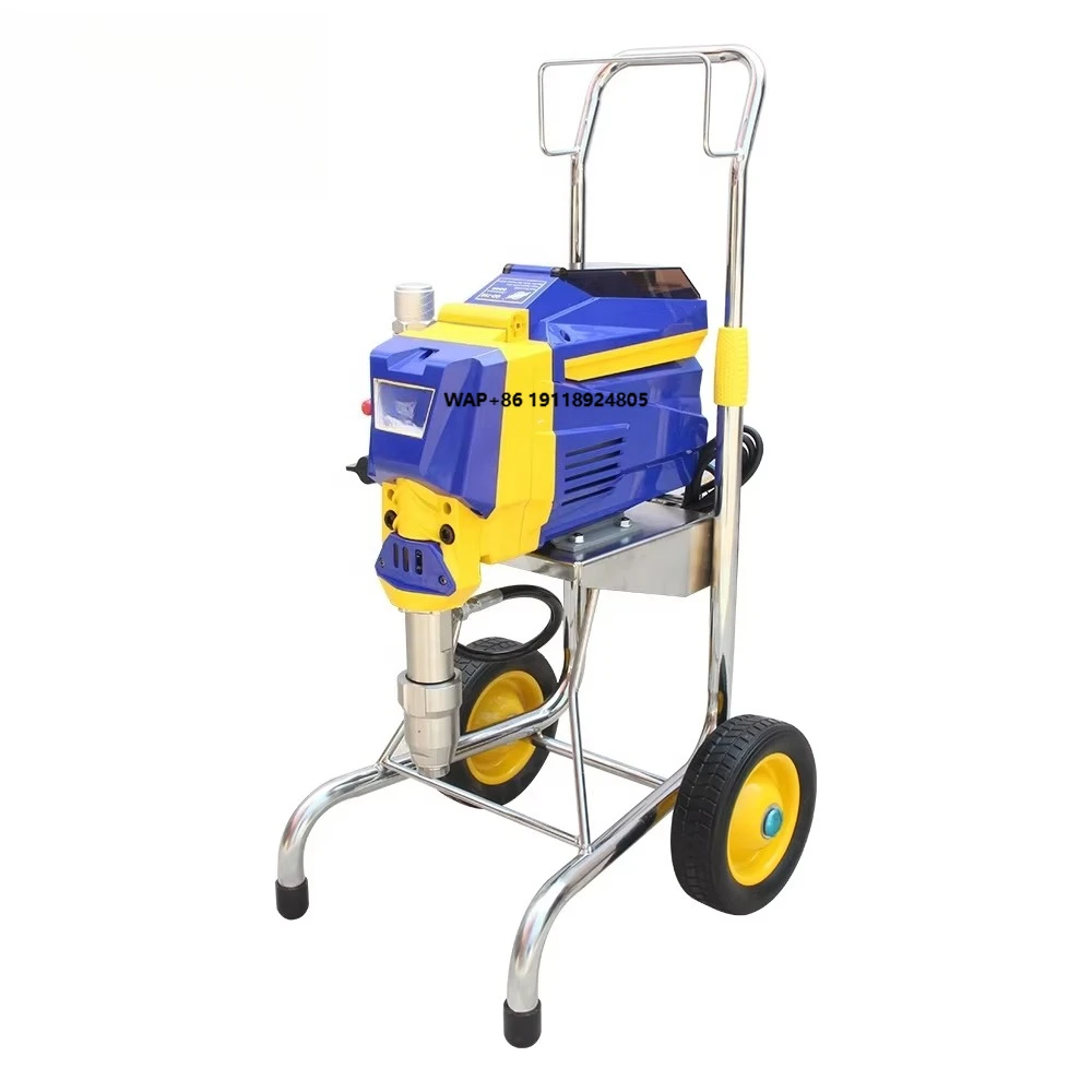 Professional Electric Piston Airless Paint Sprayer Machine with Wheels