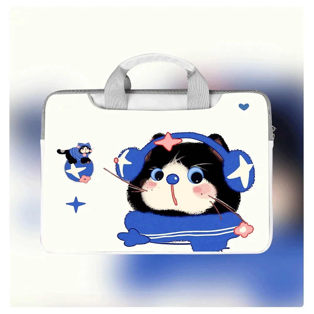 

Cartoon Cat Print Portable Laptop Bag Laptop Sleeve Laptop Case for Macbook Case 13 14 15 16 Inch Macbook Air ASUS Holiday Gift