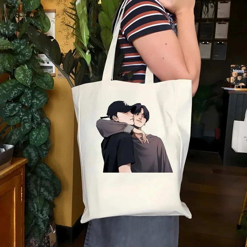 

Woosan women's fashion tote bag kpop Atiny tote bag Ateez member shoulder bag Wooyoung canvas bag Korean pop group women's tote