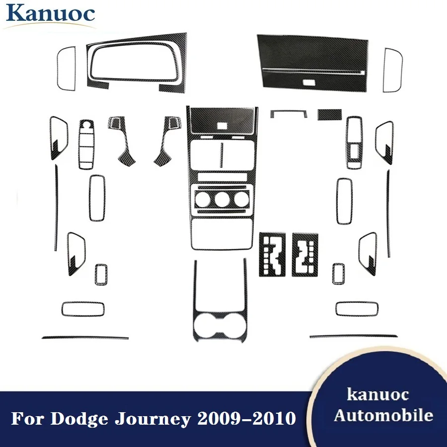 Carbon Fiber Car Interior Stickers For Dodge Journey 2009 2010 view 2