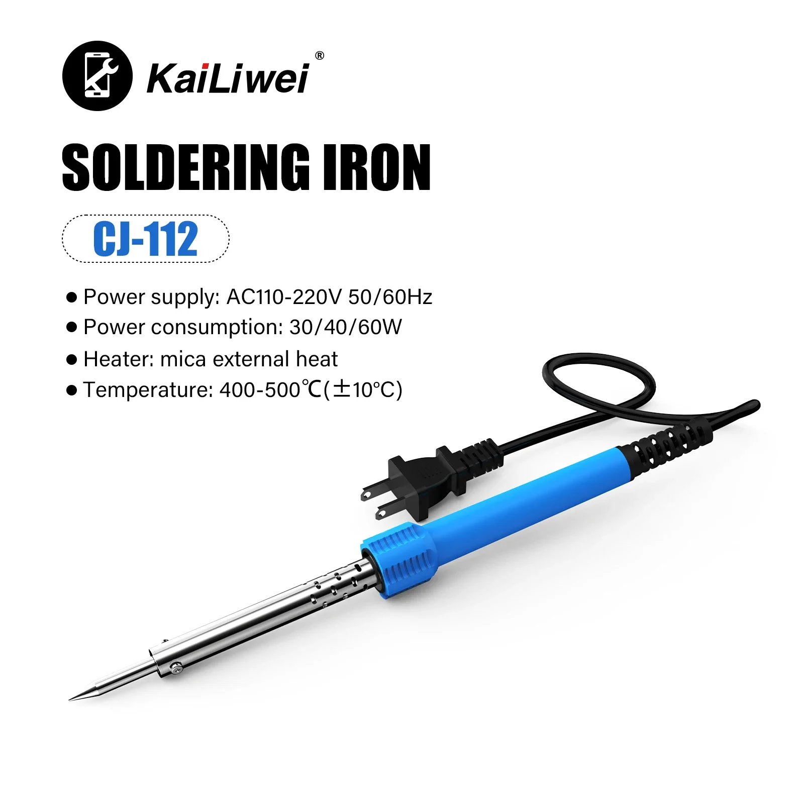 Mini 30W/40W/60W Welding Repair Portable Rework Tools Soldering Iron For Mobile Electronic Heating Maintenance Tool Kailiwei