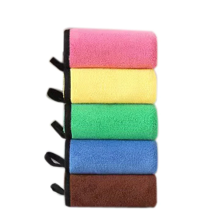 

5 шт. полотенца для мытья автомобиля, полотенце из микрофибры, ткань для чистки автомобиля, краска, уход за полировкой, толстая ткань, 5 цветов, авто Washwe
