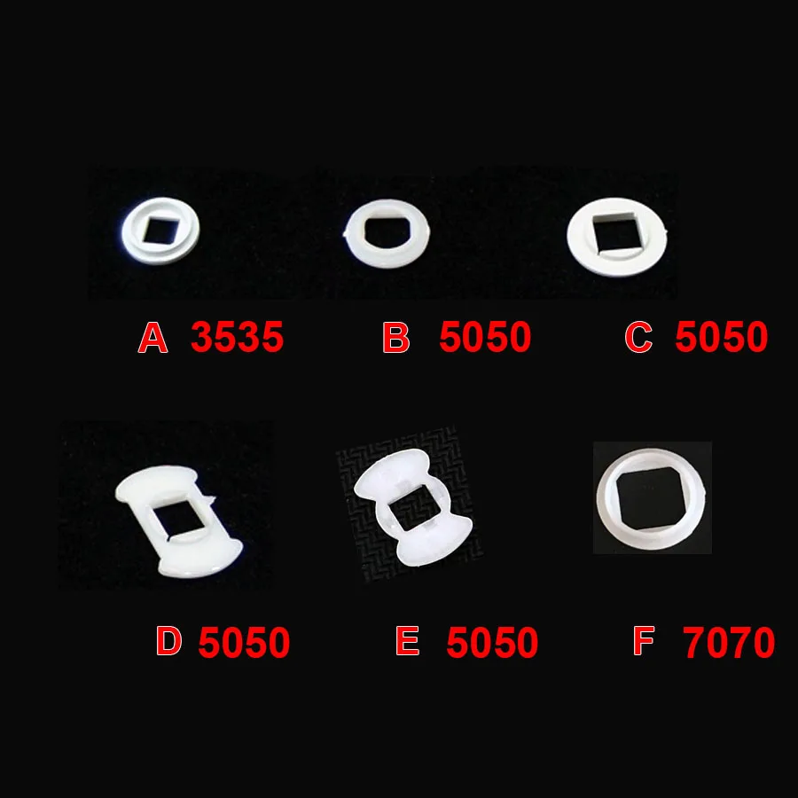 فاصل بلاستيك LED فاصل ، صمام ثنائي باعث ، شمع عازل ، شمع عازل ، 3 صوان