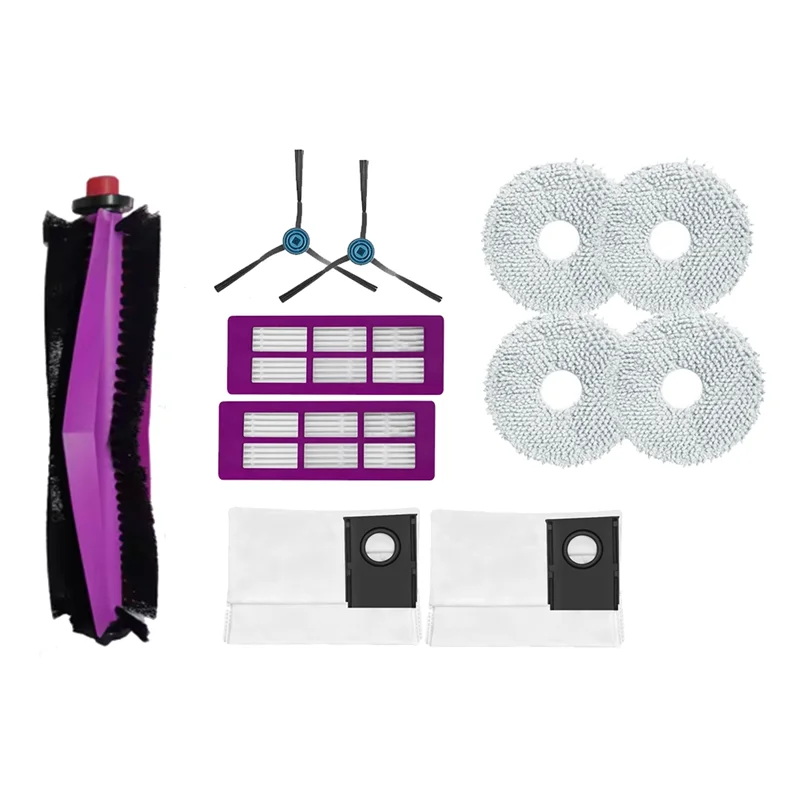 KEOL-11 قطعة لـ Eureka J15 Pro Ultra الذاتي تفريغ روبوت فراغ الأسطوانة فرشاة جانبية فلتر HEPA ممسحة وسادة كيس لجميع الغبار