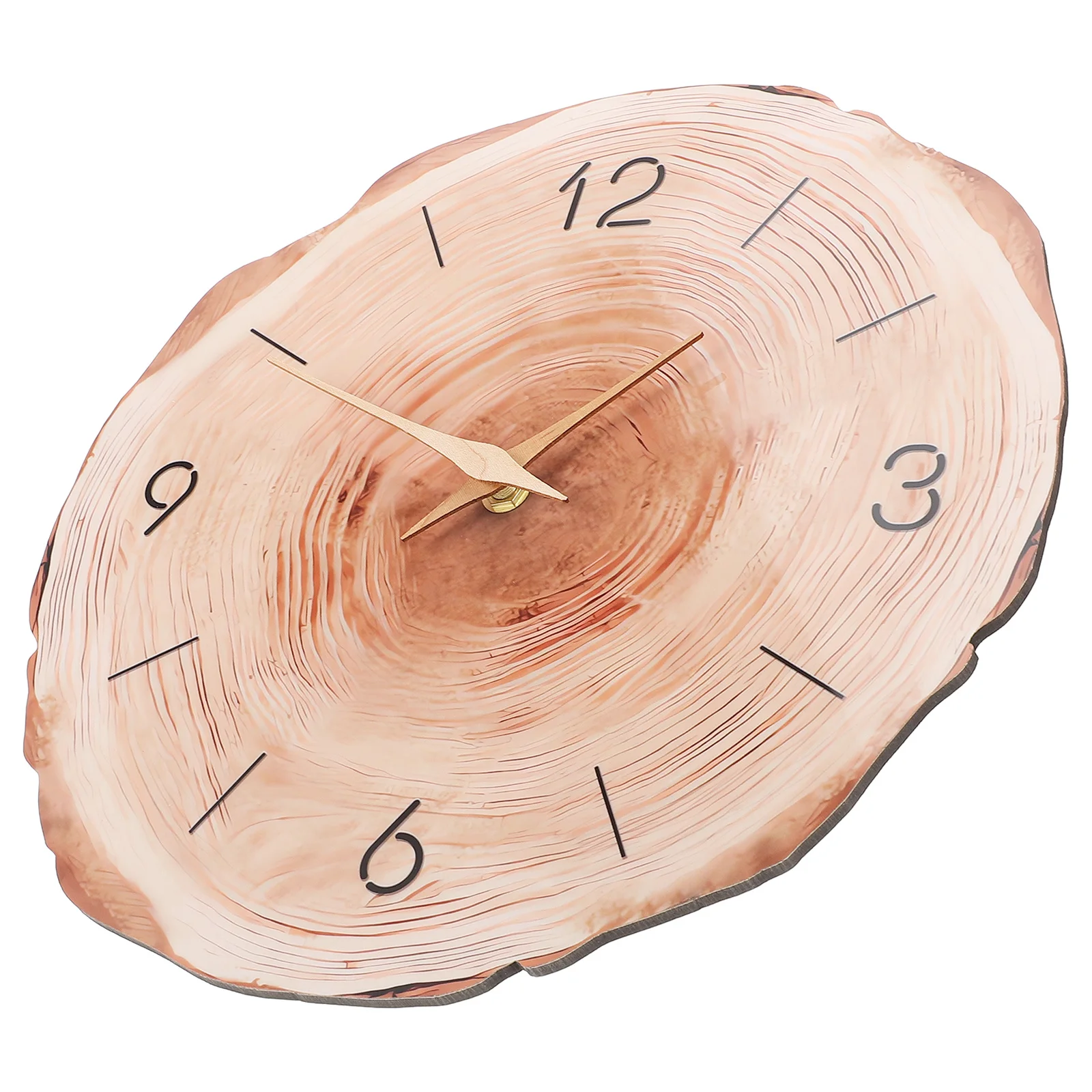 

Wooden Round Wall Hanging Clock Large Silent Mute Rustic Wall Clock Minimalist Living Room Bedroom Office Decoration