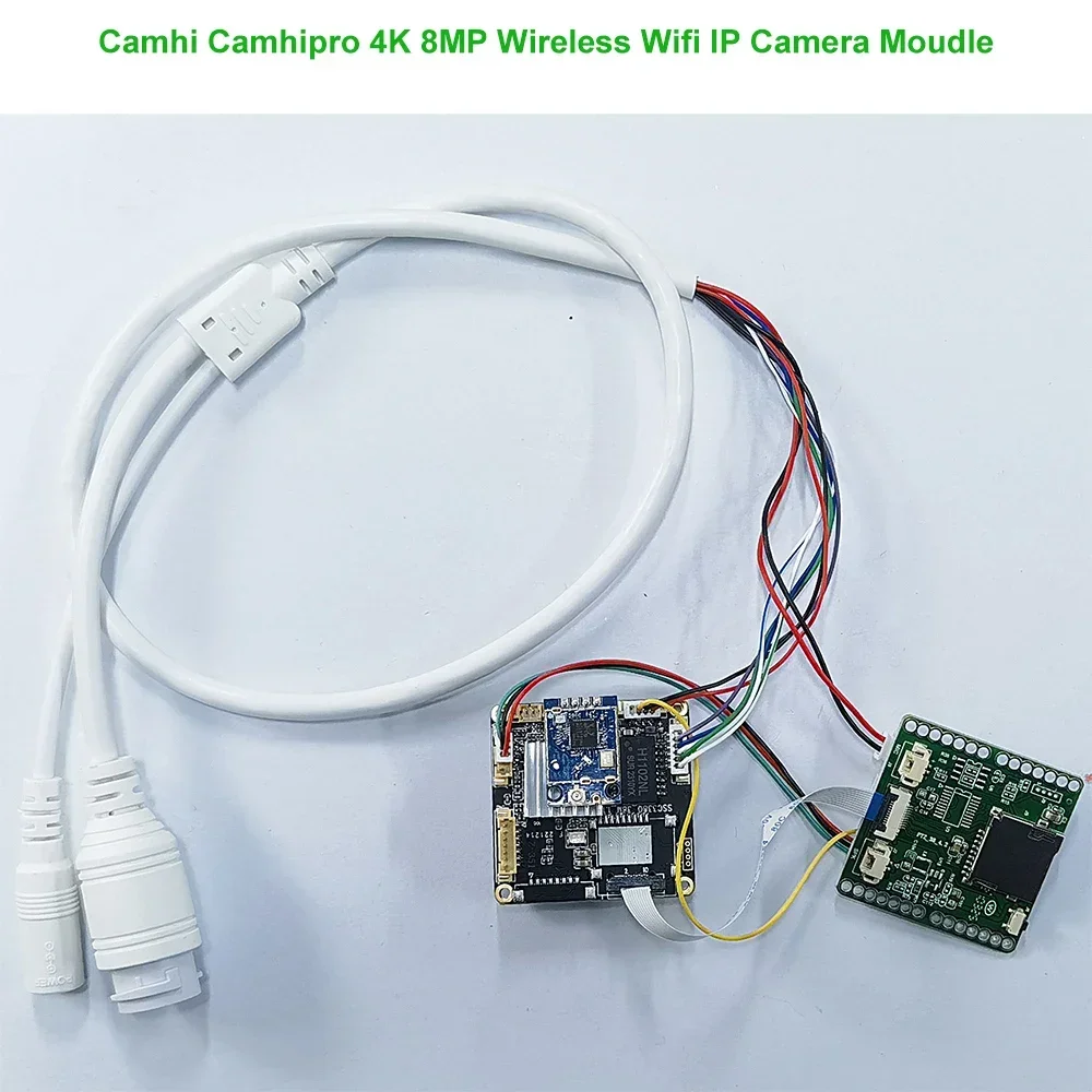 Camhi Wireless wifi 4K 8MP 20fps IMX415 IP Camera moudle camhipro P2P 256GB SD onvif PTZ ZOOM IPC motherboard