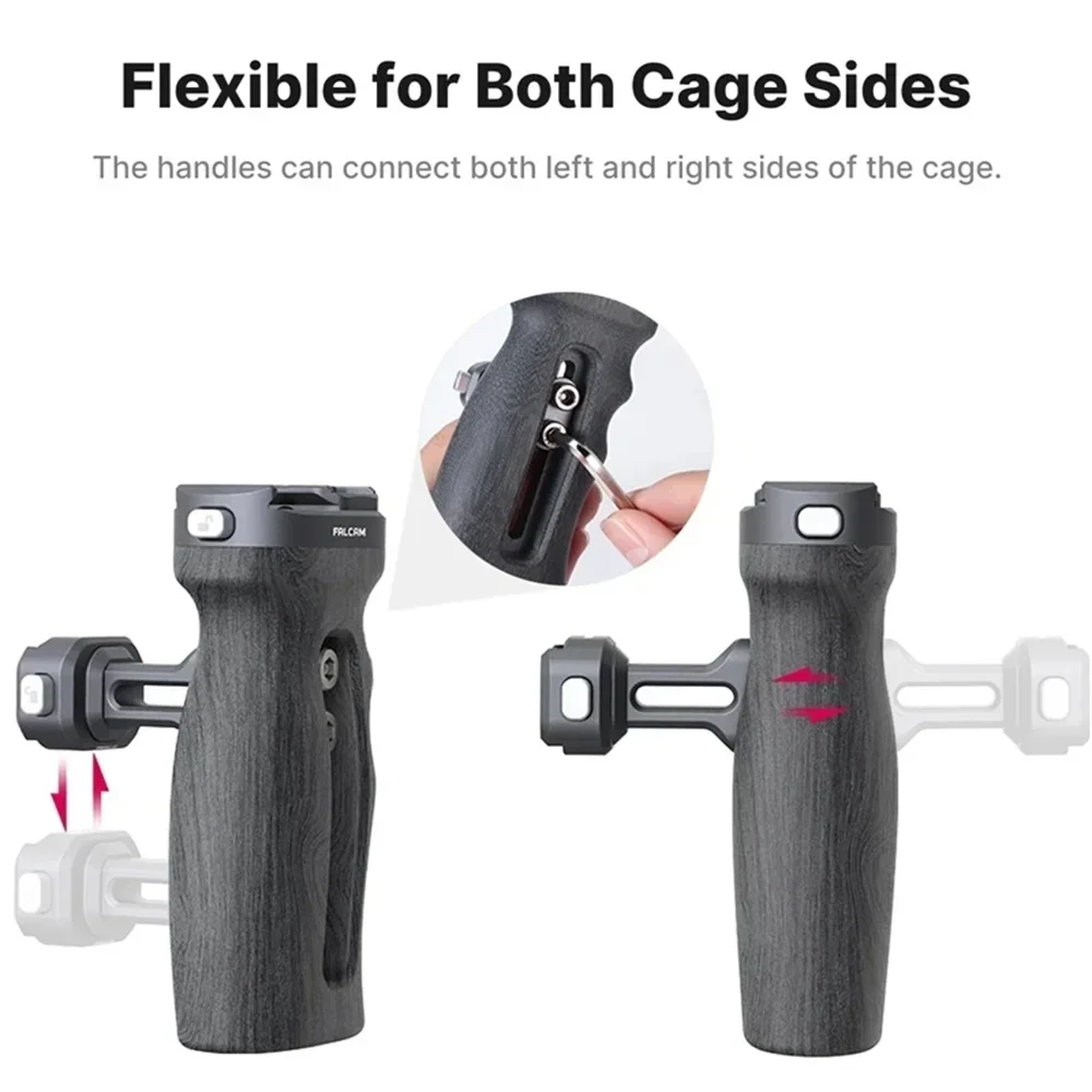 FALCAM F22 Quick Release Grip Hand Grip Cold Shoe For Sony A7III A7RIII A9 Camera Univeral Cage Side Handle Grip Mic Light Port