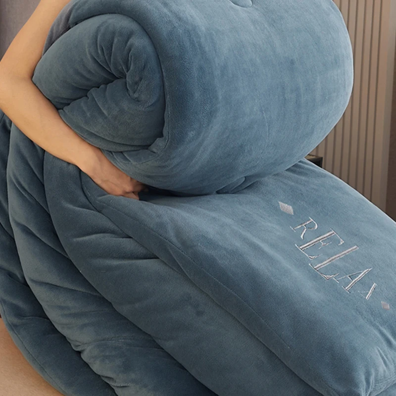 Quilt winter comforter double-sided milk velvet winter quilt lamb velvet thickened warm winter dormitory quilt core