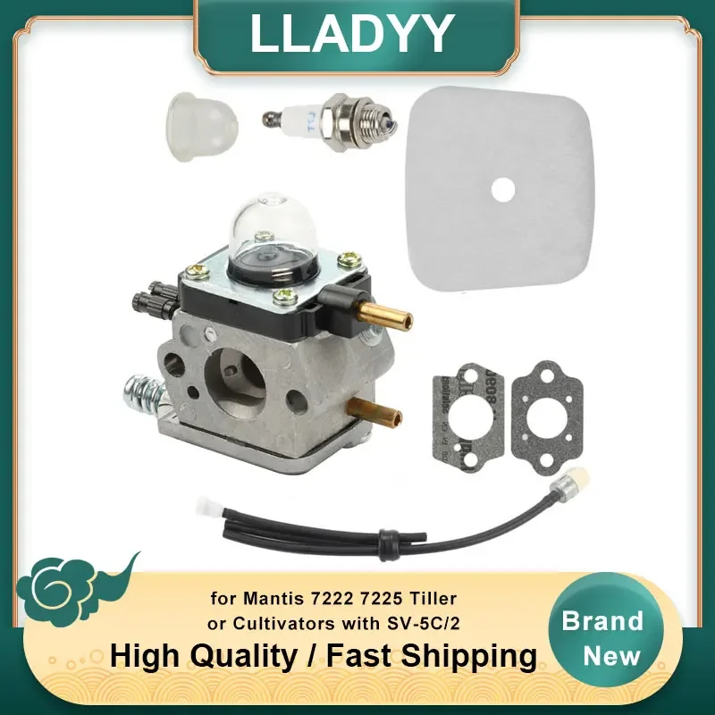 

Carburetor Kit for Mantis 7222 7225 Tiller or Cultivators with SV-5C/2 Engines
