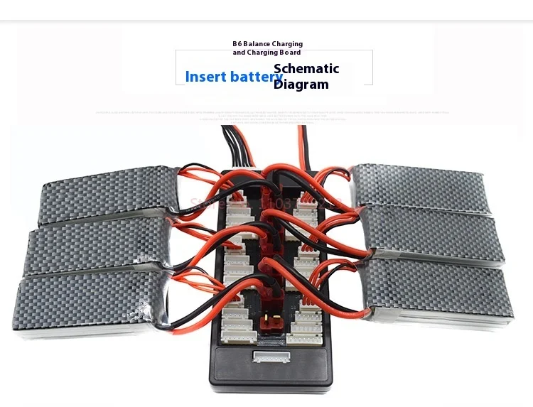 Universal Xt60 Parallel Lade Board Für Rc Flugzeug Lithium-Batterie Booster Lade Board T-Plug B6 B6ac Ladegerät