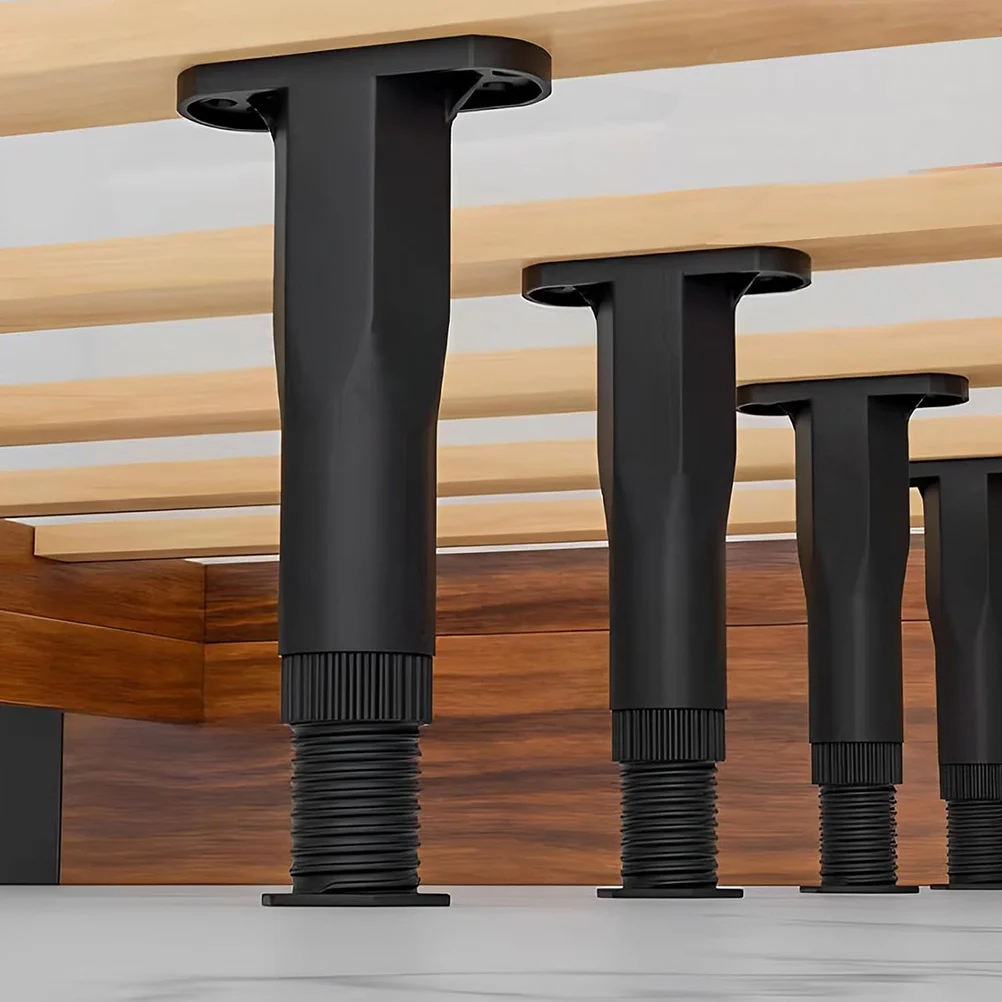 

4Pcs Adjustable T-Shaped Bed Frame Support Legs Heavy Duty PP Bed Leg Support Replacement Parts for Stability Adjustable Legs