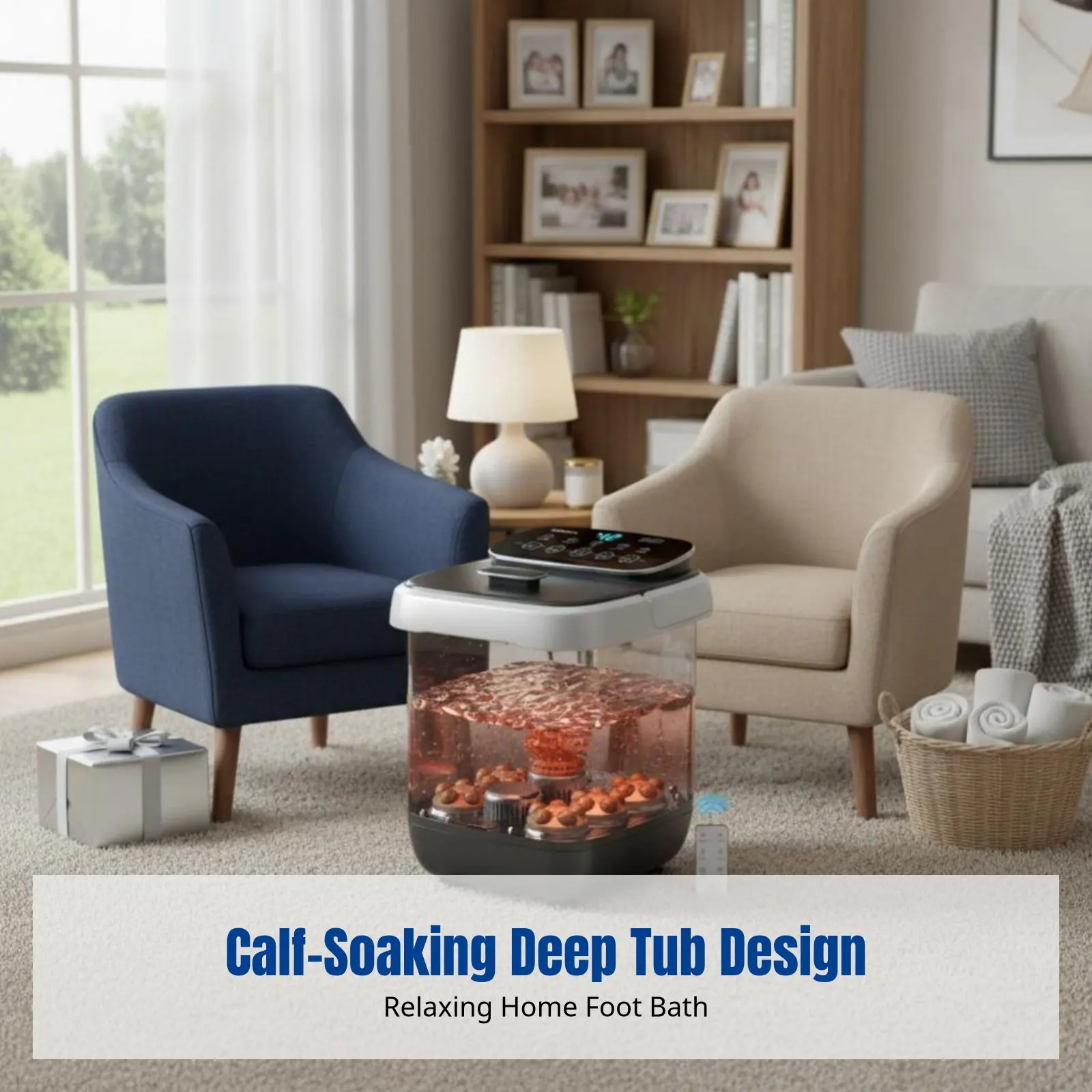 

Ванночка для ног с автоматическим подогревом, глубоким массажем и электрическим подогревом для домашнего использования