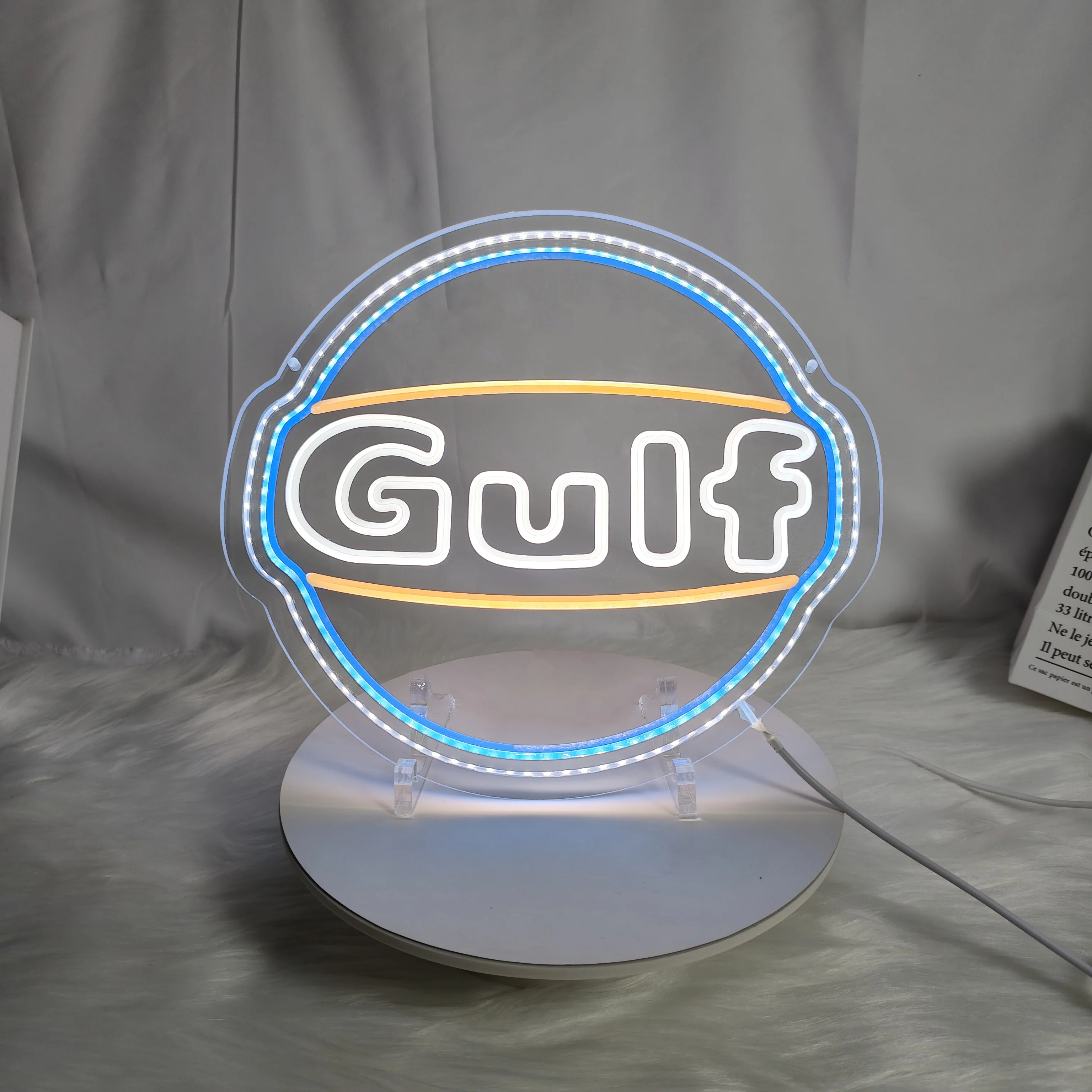 1 Piece of GUIF Garage Decoration Neon Sign, Car Repair Shop Wall Art, Lubricant Shop or Gas Station, LED Repair Sign view 4
