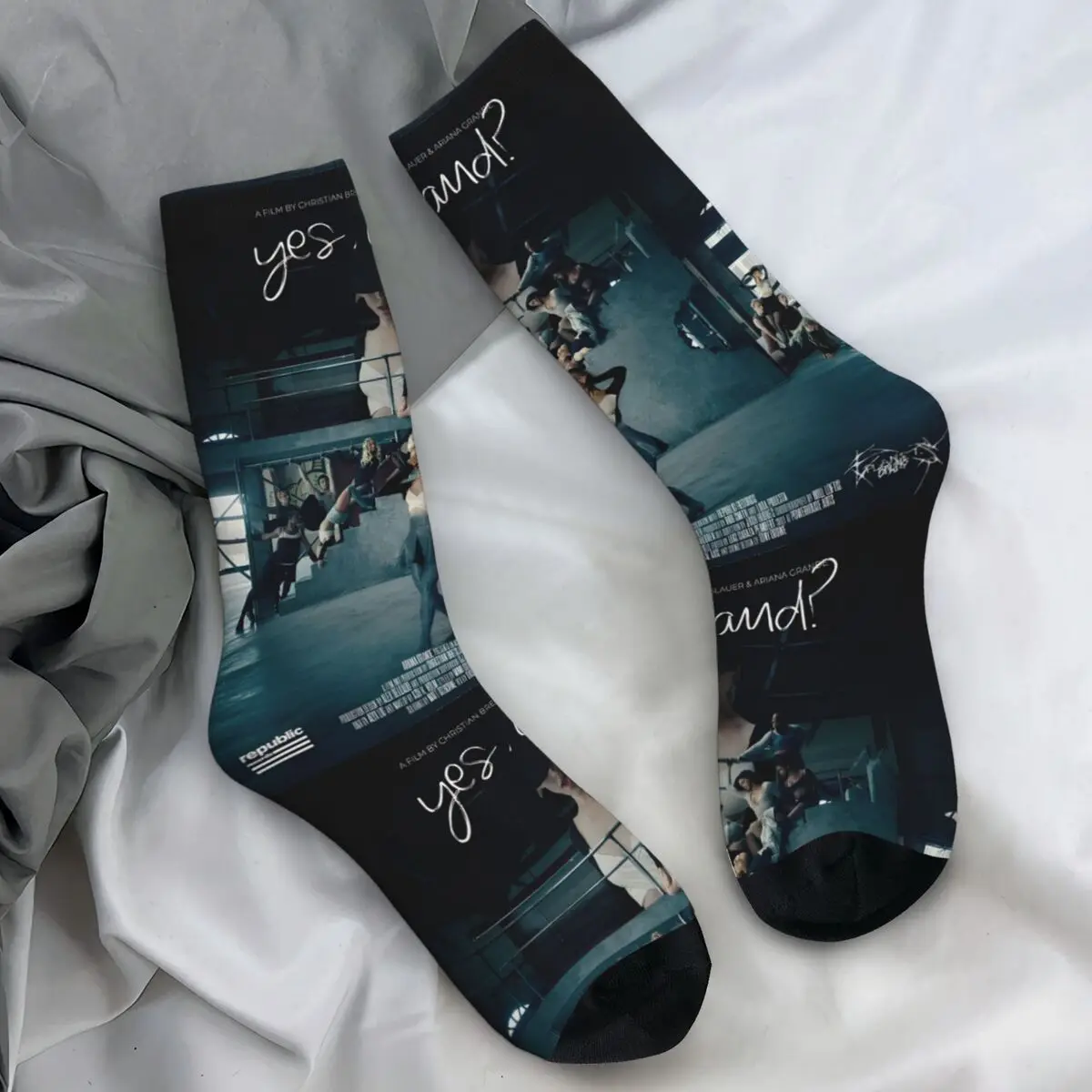 

Ariana Grande Eternal Sunshine Brighter Days Ahead Socks Stockings Unisex Men Breathable Climbing Socks Winter Non-Slip Socks