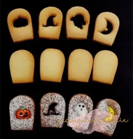 

Кухонное оборудование для Хэллоуина, миниатюрные формочки для печенья с изображением сэндвичей, формы для домашних печенья «сделай сам», Новые Инструменты для декорирования тортов