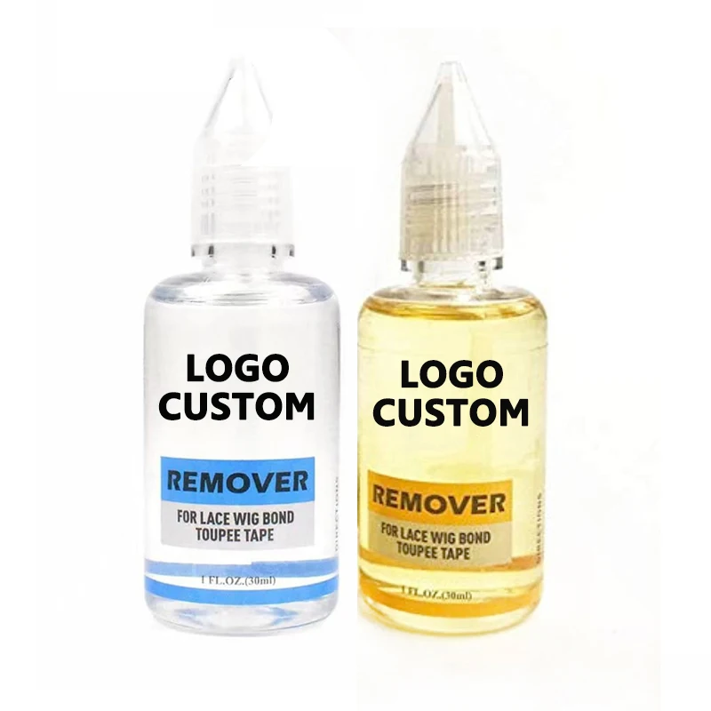 Kleberentferner für Spitzenperücken, 5 Flaschen, personalisiertes Logo, Tape-In-Haarverlängerungsentferner, 30 ml, 1 Unze, Lösungsmittel für Kleberückstände – Detail 1