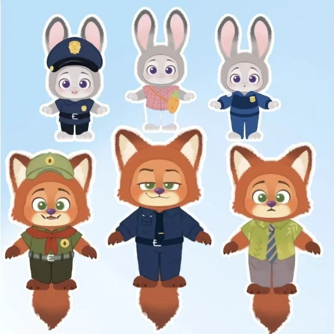 Caja ciega Zootopia Nick Judy, viaje de crecimiento, serie clásica, figura de acción, caja misteriosa de vinilo, colección de figuras de Anime, modelo regalo