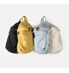 Nylon waterproof backpack with simple and large capacity backpack and backpack