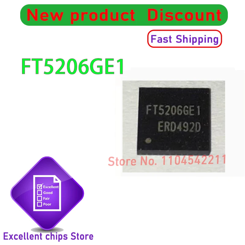 10 قطعة/الوحدة FT5206GE1 FT5206 QFN جديد الأصلي