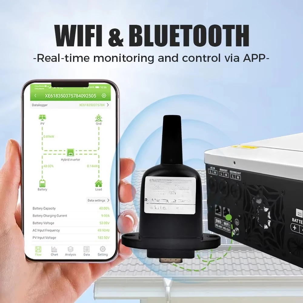 Solar Inverter WIFI Module Solar Power Remote Monitor System Connector Removable Data Tracking Module for Solar Inverter