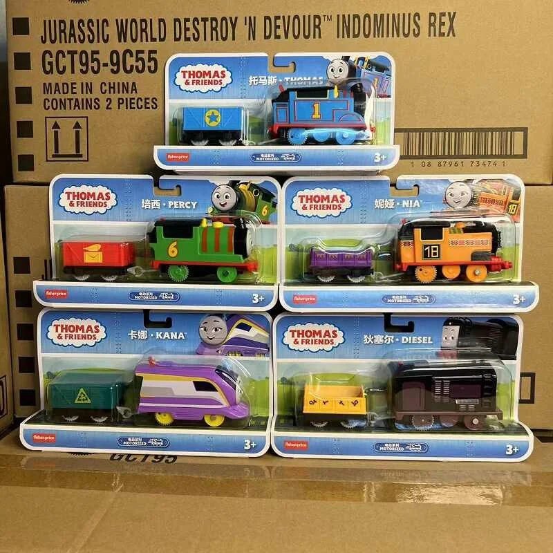 Magnetisches Zugset von Thomas And Friends mit Gordon- und Henry-Lokomotiven – Fachmodellautos, Gleisspielset, Geschenk für Jungen