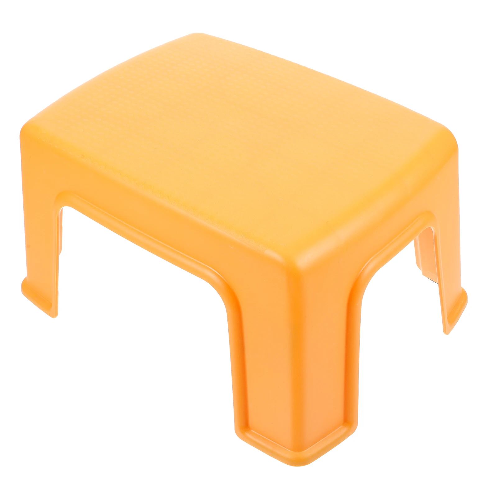 1pc Anti-Slip Stool Creative Footstool Stackable Baby Stool Comfortable Home Home Furniture Furniture Orange