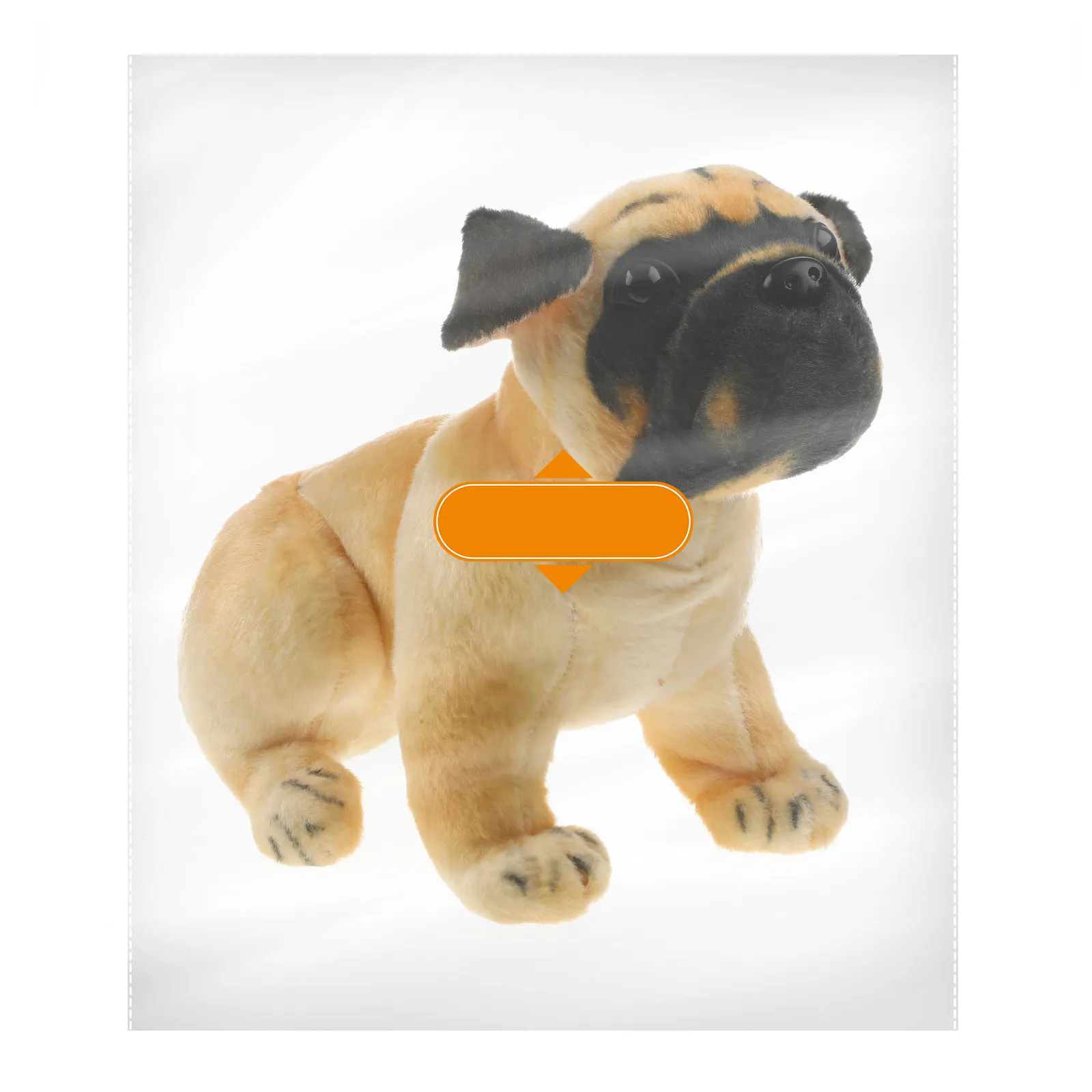 

1Pcs Adorable Pug Shaped Soft Stuffed Animal Cute Compact Decorative Throw Pillow for Kids Adults Home Decoration Birthday New