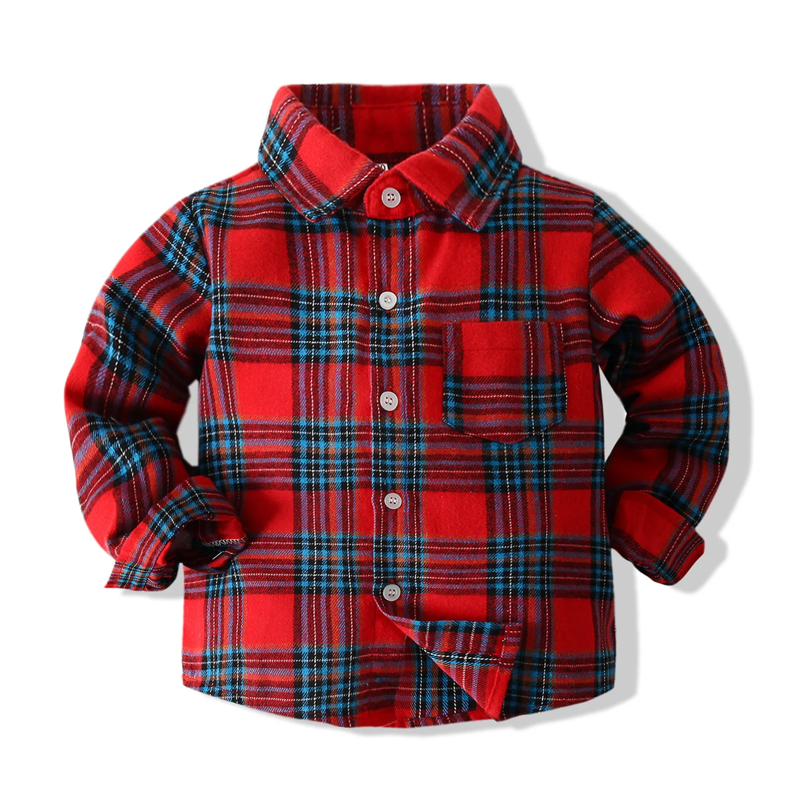 Spring Autumn grid long sleeve Boys Shirts Baby Kids clothes Cotton tops wear Fashion Plaid handsome Blouses for Children