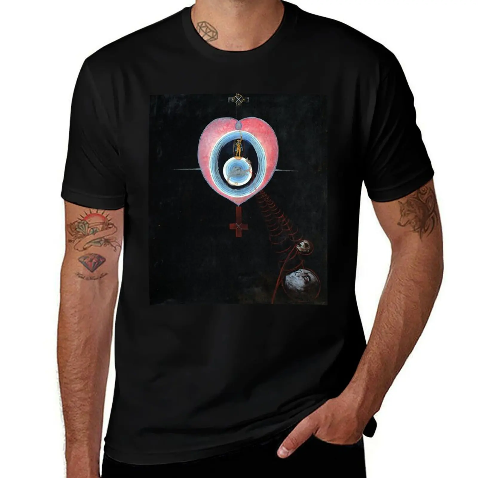 Hilma af Klint The Dove No 7 Group IX 1915 T-Shirt cotton man t-shirts cotton graphic tees men tshirt