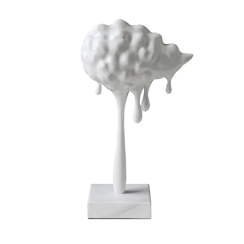 

Simple creative raindrops, abstract sales office sculpture artworks, soft decoration ornaments resin