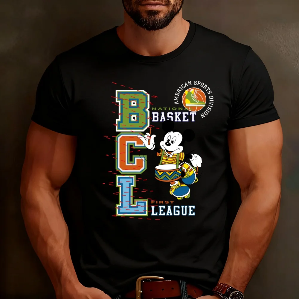 

Футболка с героями мультфильмов «Микки Маус» — эксклюзивный молодежный спортивный дышащий топ, сетка с цифровой печатью, легко ухода за;