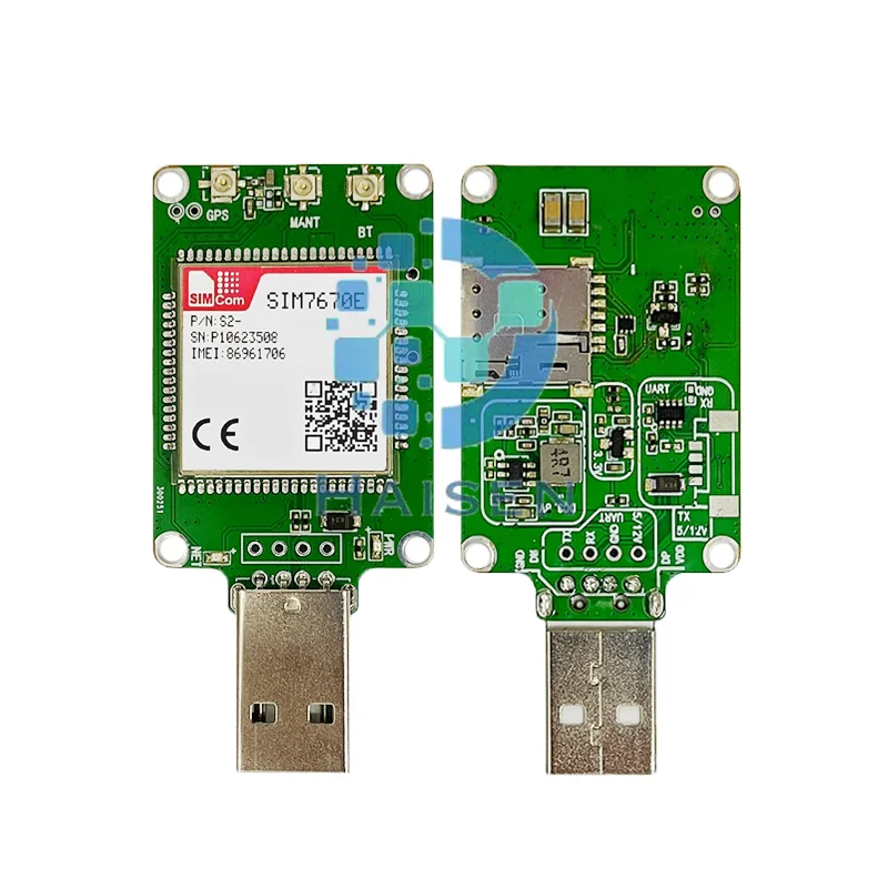 HAISEN SIMCOM SIM7670E-MNGV USB Dongle SIM7670E-MNGV Dongle SIM7670E Core Board LTE CAT1+GPS+Qualcomm chip SIM7670