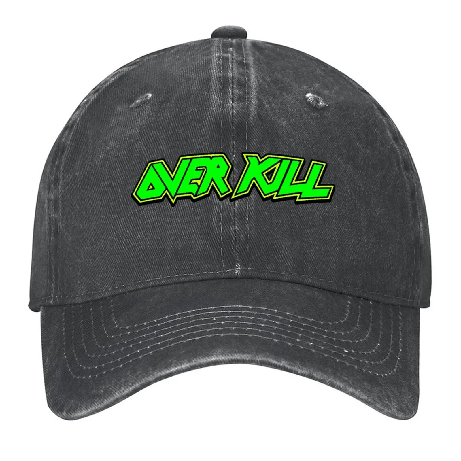 

Overkill Band Logo Baseball Cap Visor Beach Outing hard hat Fashion Beach Women's Beach Men's
