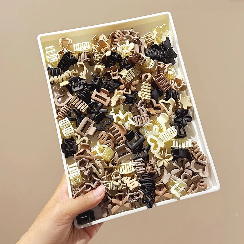 10/20pcs Beige Mixed Pack Small Hair Clips Cute Girl Accessories for Daily Use Special Occasions Travel Gifts