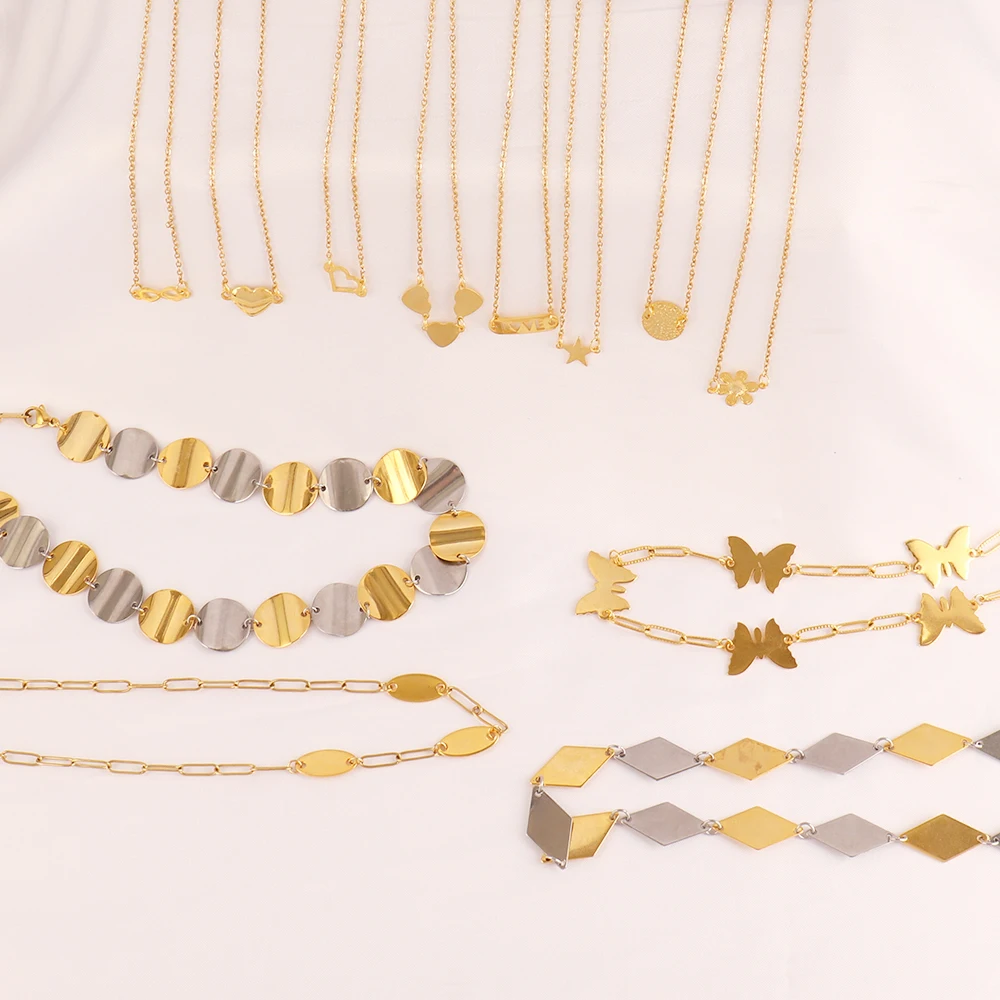 20PCS Stainless Steel Double Hole Heart love Connector Charms for Jewelry Making Disc Pendant DIY Bracelet Necklace Accessories - Image 2