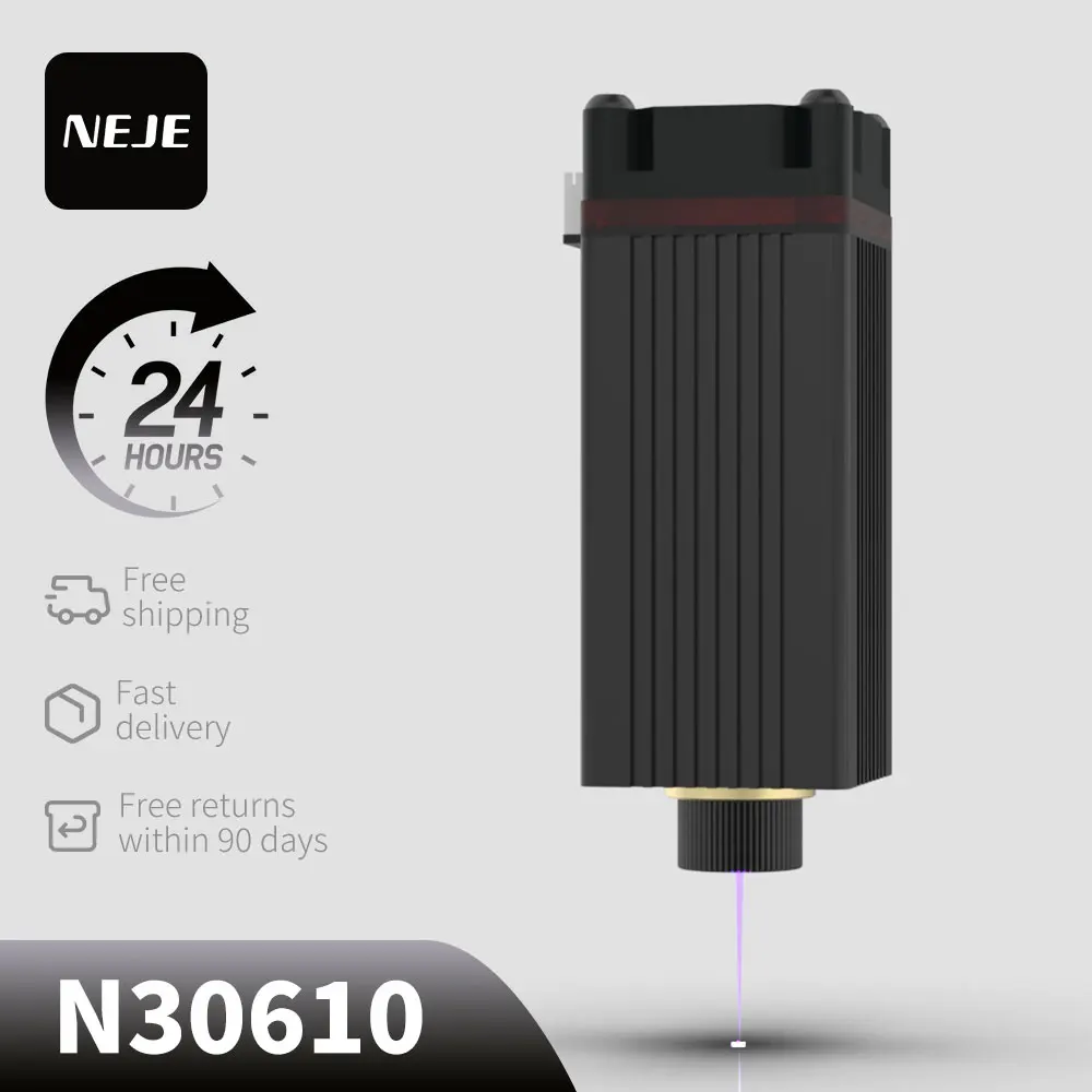 

Лазерный модуль NEJE N30610 (диодный) - Модуль для тонкой гравировки по дереву (для DIY) - 12В