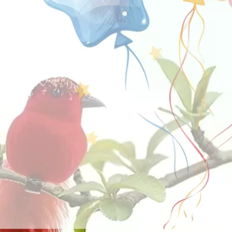 Simulation Feather Birds Handicraft Red Birds Figurines Garden Lawn With Clips For Tree Decor Christmas Home Decoration