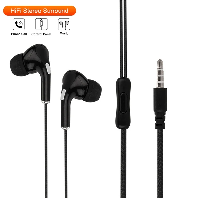 

Проводные наушники 3,5 мм, спортивные наушники, басовые наушники, стереогарнитура с HD-микрофоном, музыкальные наушники для Xiaomi Huawei Realme