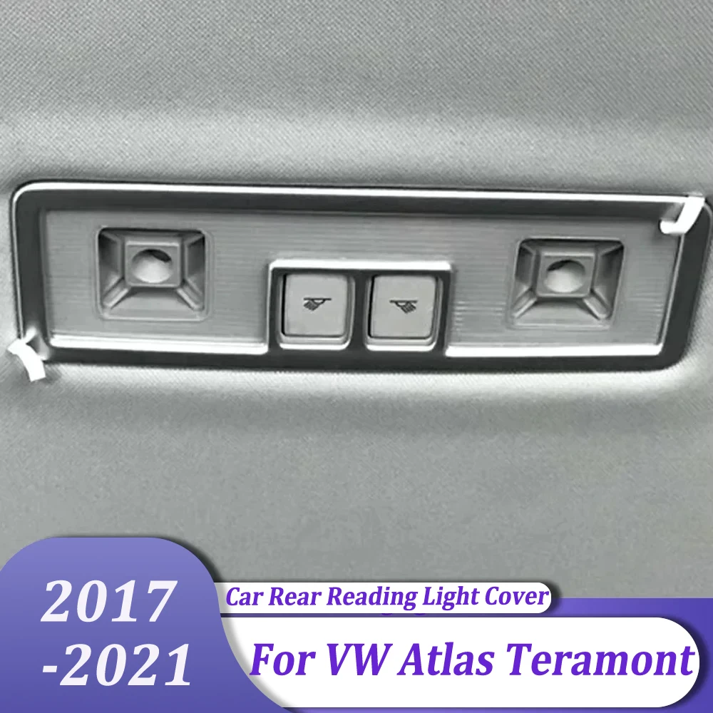 

Car Accessories Front Roof Reading Light Lamp Trim Cover Sticker For Volkswagen Atlas Teramont 2017 2018 2019 2020 2021