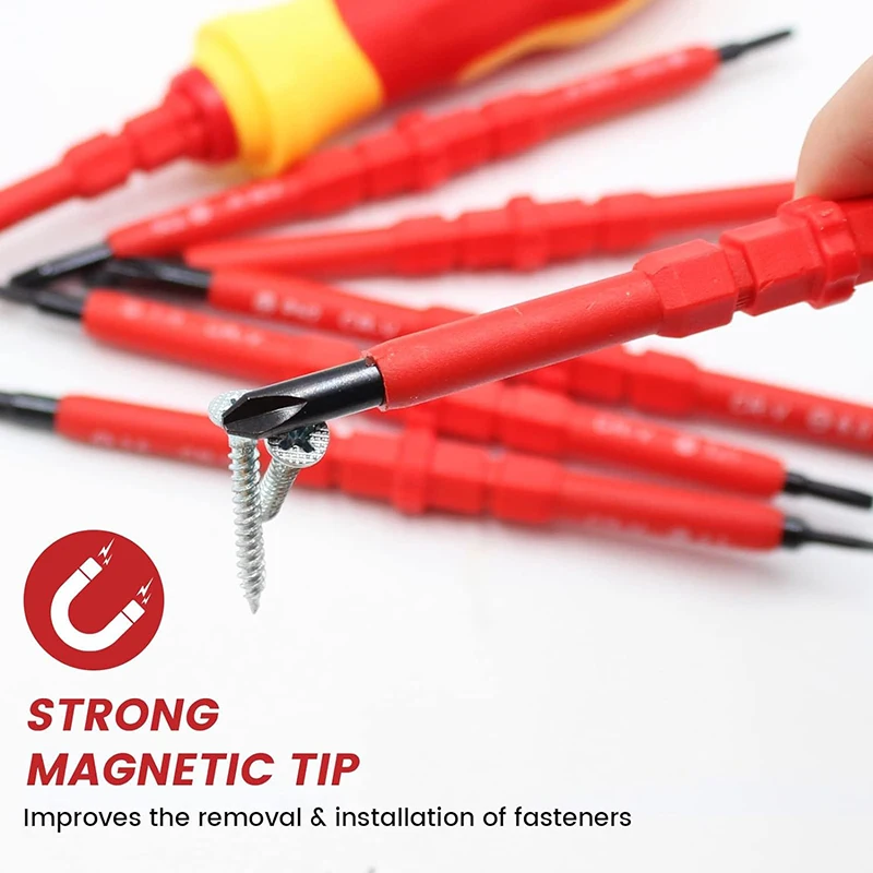 10-In-1 Insulation Screwdriver Tool Set Electrician Multifunctional High Voltage Repair Insulation Screwdriver