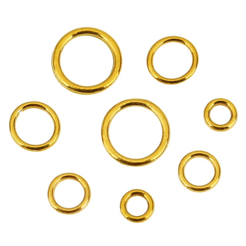 20pcs Seamless Stainless Steel Closed Jump Rings 4 5 6 8 10 12 mm Never Fade Split Rings Connectors For Jewelry Necklace Making image 2