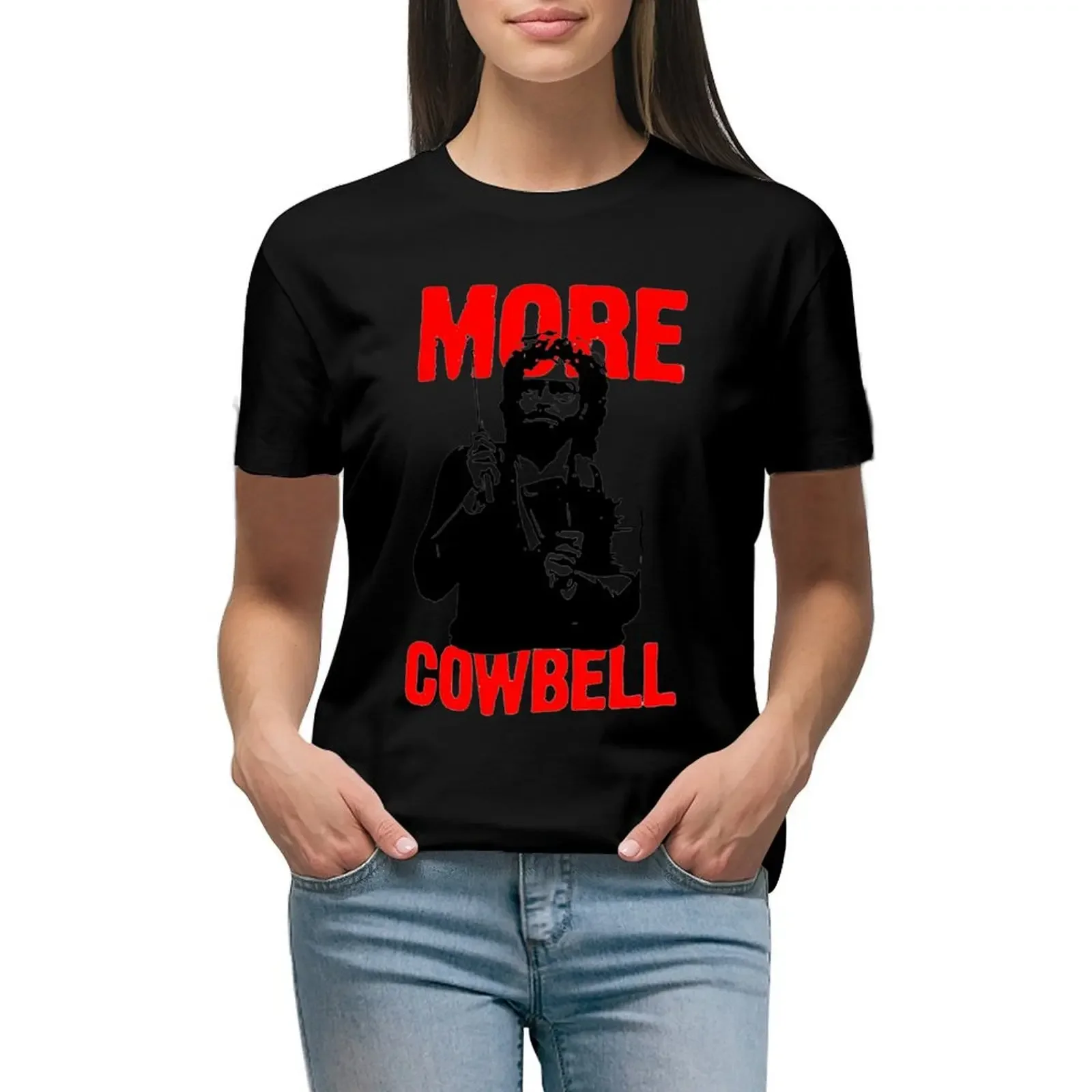 

More Cowbell Tshirt 2 T-Shirt summer clothes vintage clothes korean fashion Top Women