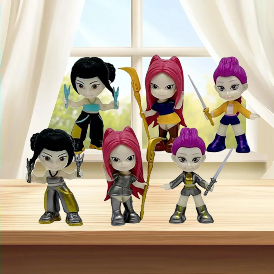 Kpop Demon Hunters caja ciega diablo Saja coleccionar figura de Anime chico fiesta Cosplay juegos dibujos animados Huntrix regalo de Navidad decorativo