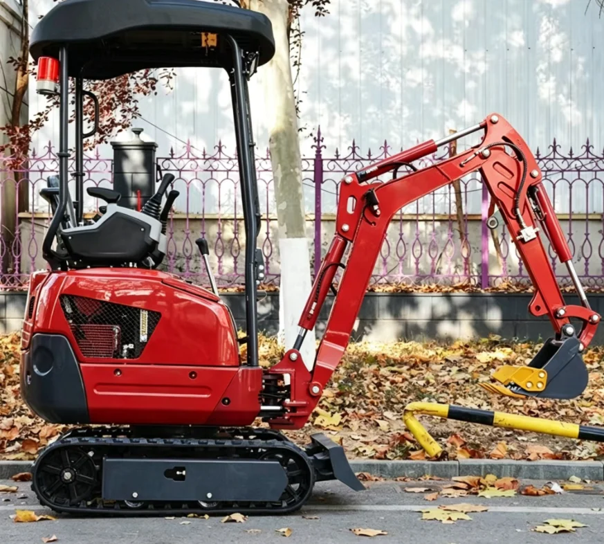 1-3 Ton Compact Hydraulic Mini  Optional Auger Brush Cutter Log Grapple Construction Attachments view 3